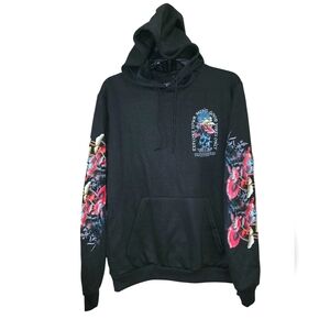 Fresh Laundry Black & Red Artistic Sweatshirt Hoodie Size Medium New Without Tag